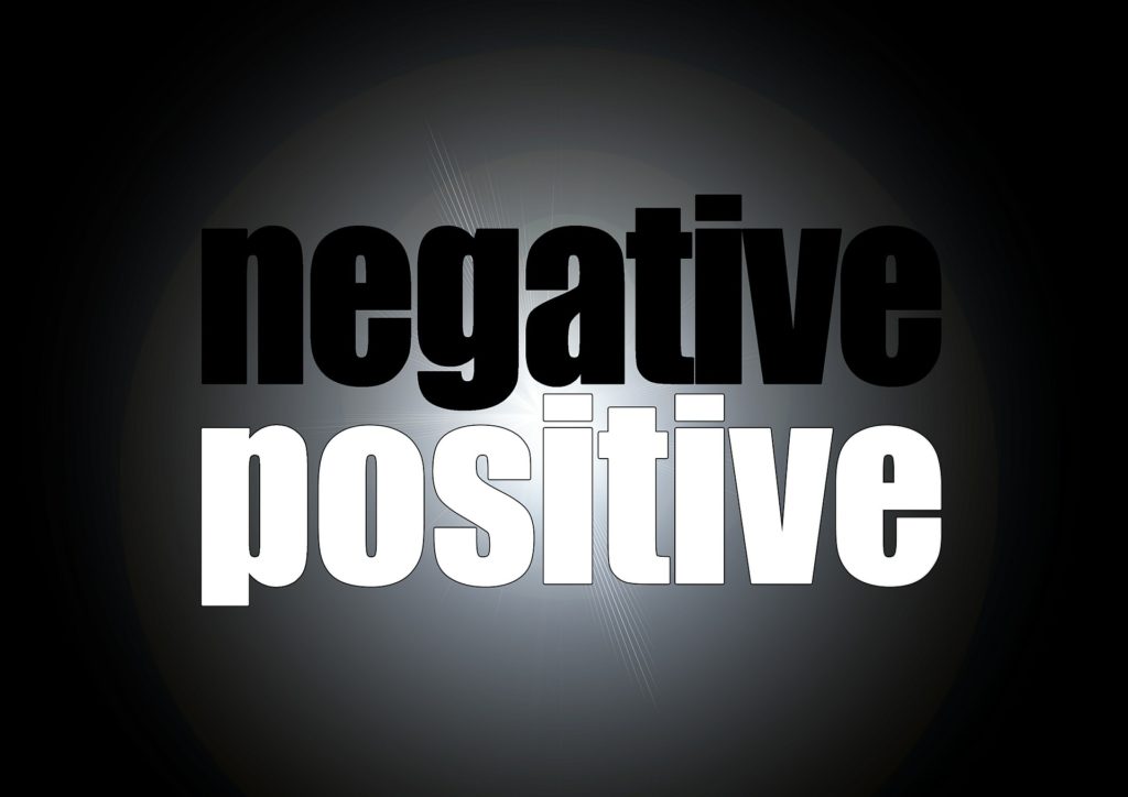 Negative and positive
